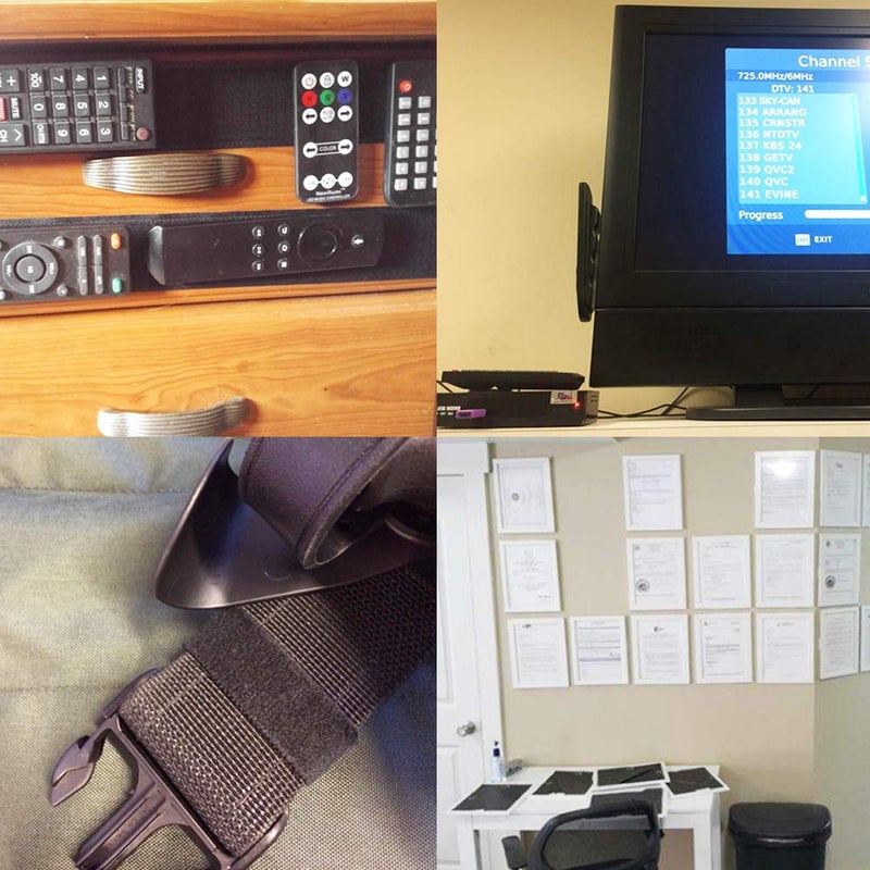 LLPT Hook and Loop Tape 2 Inch x 23 Feet Each Roll Heavy Duty Adhesive Industrial Strength Hook Loop Strip Mounting Tape for Indoor and Outdoor White (HTW230) - Image 5